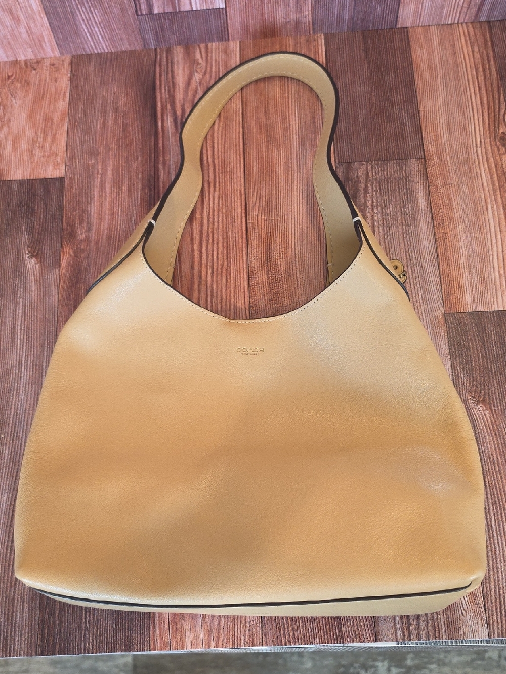 Coach BrooklynTan Leather Shoulder Bag.